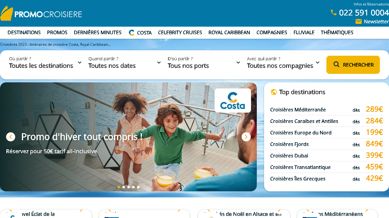 Capture d'écran de http://www.promocroisiere.ch